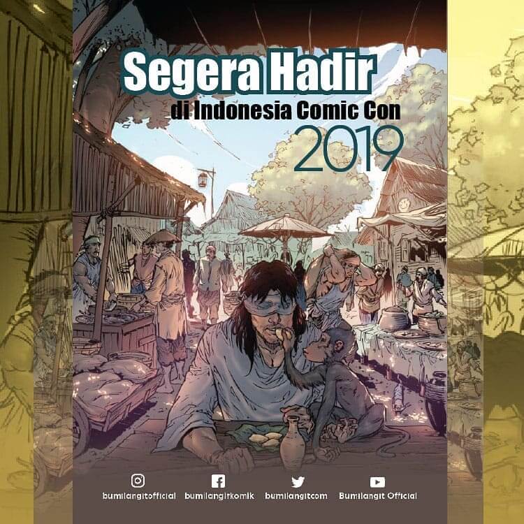 Poster pengumuman hadirnya Bumilangit Universe di Indonesia Comic Con 2019.